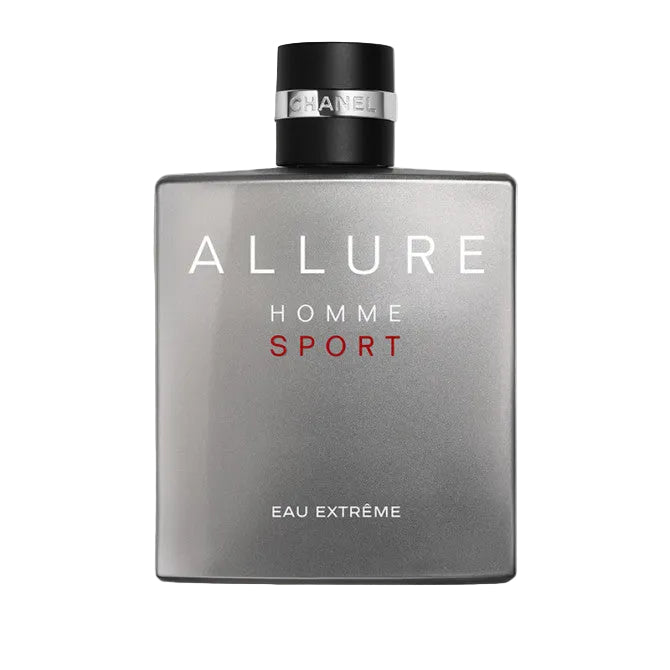 Chanel Allure Homme Sport Eau Extreme perfume bottle on a white background