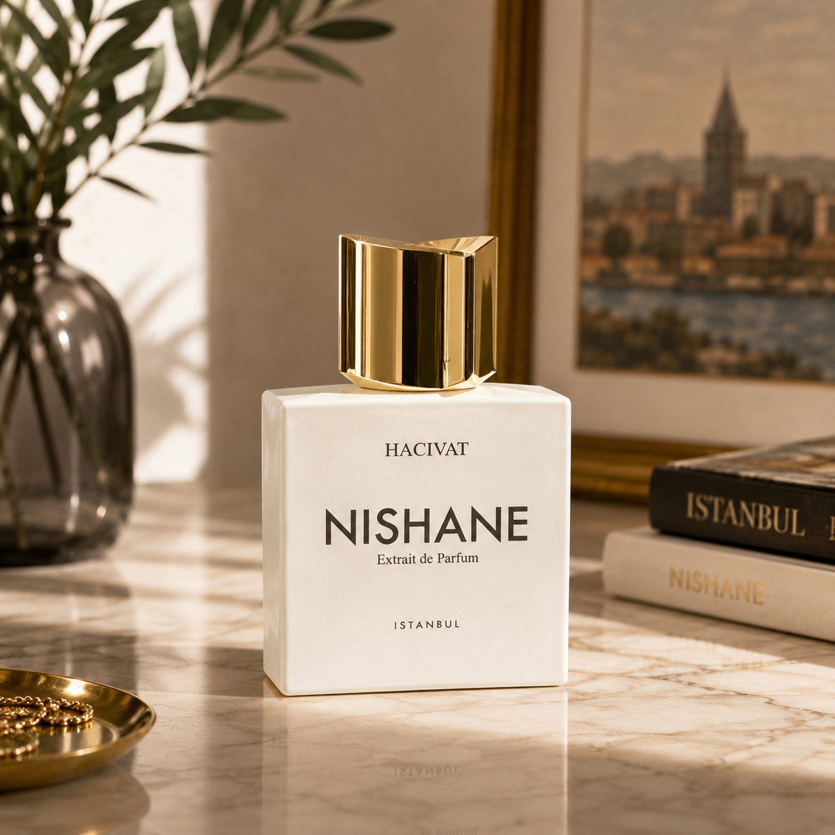 Nishane Hacivat flacon et packaging | Décant parfum de niche Maroc - Niche.ma